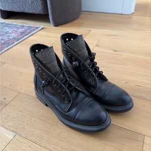 Michele Lopriore Strass Combat Boot